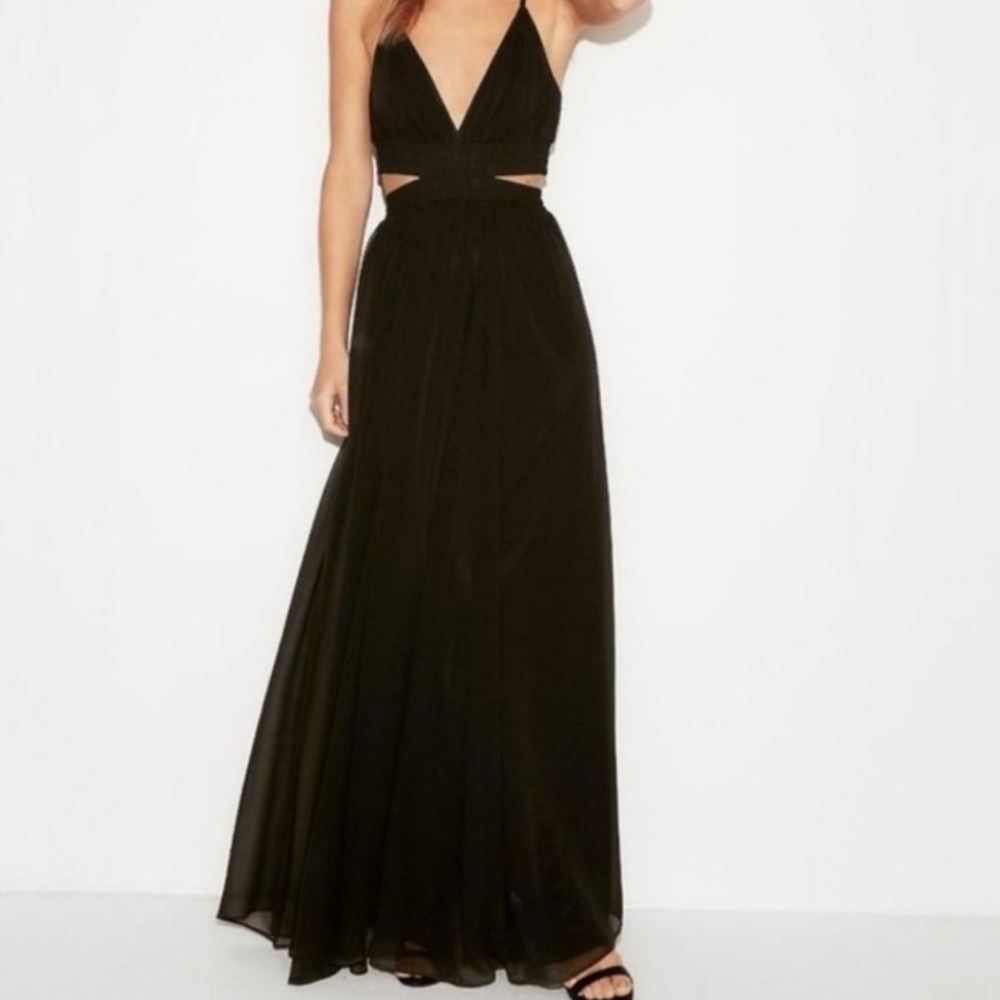 EXPRESS MAXI DRESS WITH CUTOUTS